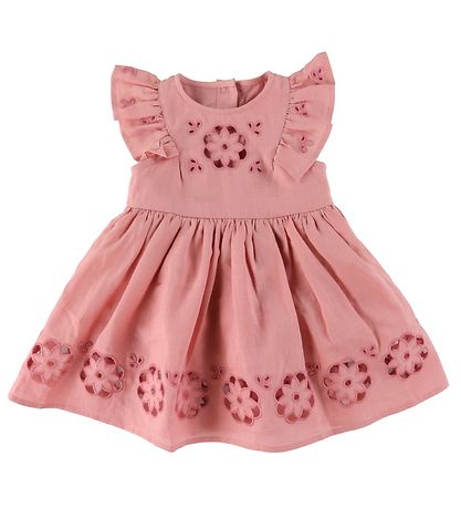 Stella McCartney Kids Kjole - Rosa m. Flæser/Blonder