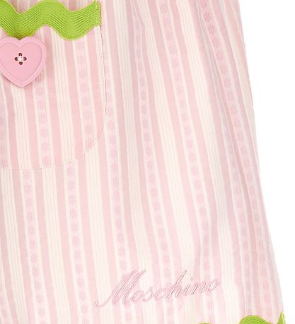 Moschino Nederdel - Rosastribet/Neongrøn
