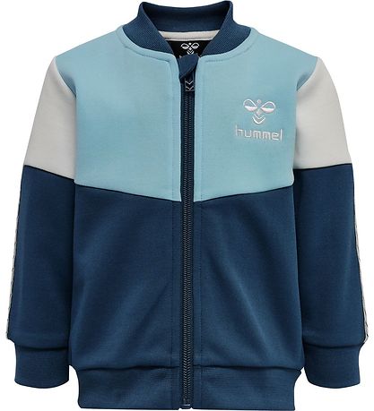 Hummel Cardigan - hmlGrady - Lyseblå/Navy