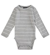 Sofie Schnoor Body l/æ - Stribet - Grey Melange