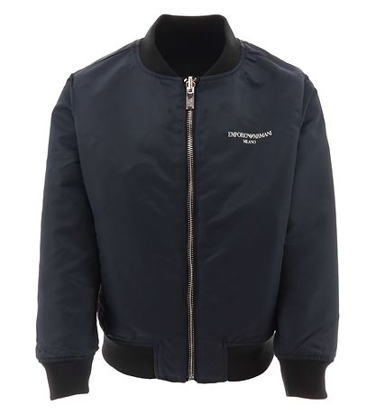 Emporio Armani Jakke - Vendbar - Navy/Sort m. Ørn