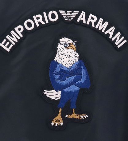 Emporio Armani Jakke - Vendbar - Navy/Sort m. Ørn