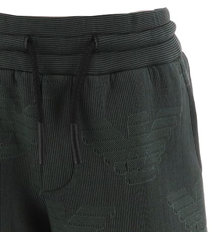 Emporio Armani Shorts - Grønstribet m. Logoer