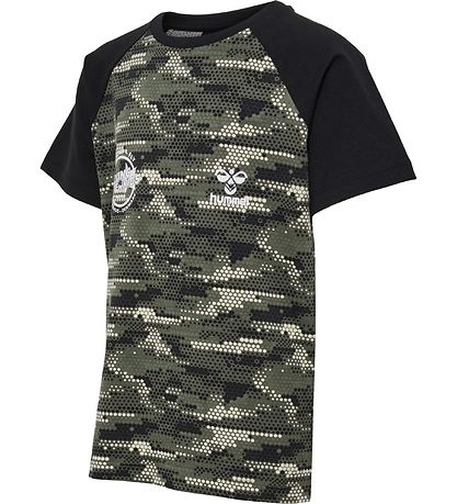 Hummel T-shirt - hmlFSK Fly - Grøn/Sort