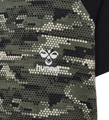 Hummel T-shirt - hmlFSK Fly - Grøn/Sort