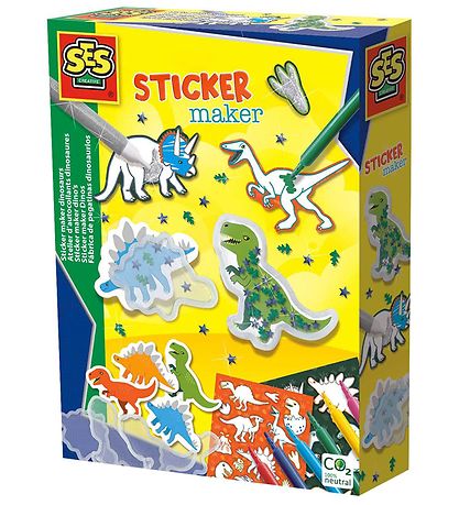 SES Creative Lav Selv Klistermærkesæt - Dinosaurer