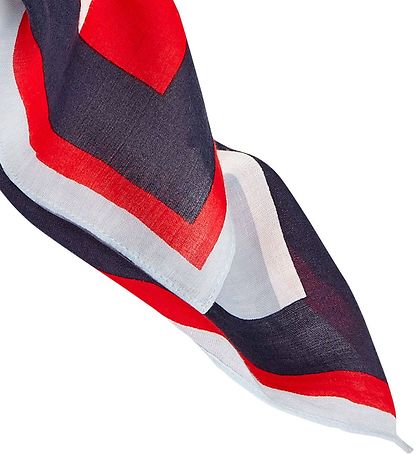 Tommy Hilfiger Tørklæde - Rød/Twilight Navy