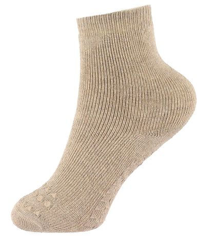 GoBabyGo Skridsikre Strømper - 4-Pak - Grey/Sand/Black