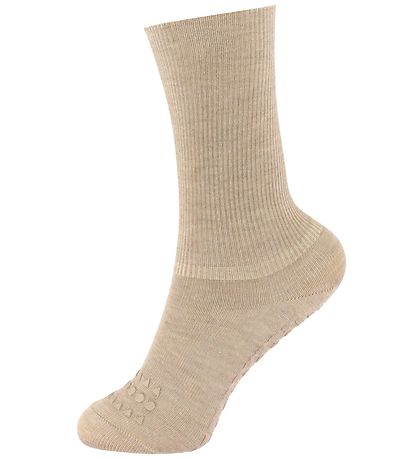 GoBabyGo Skridsikre Strømper - 4Pak - Rose/Grey/Offwhite/Sand