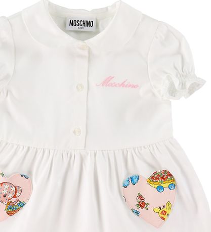 Moschino Kjole - Hvid m. Hjerter