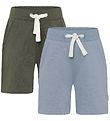 Minymo Shorts - 2-pak - Blå/Grøn