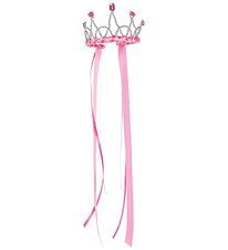 Great Pretenders Udklædning - Tiara m. Bånd - Dark Pink