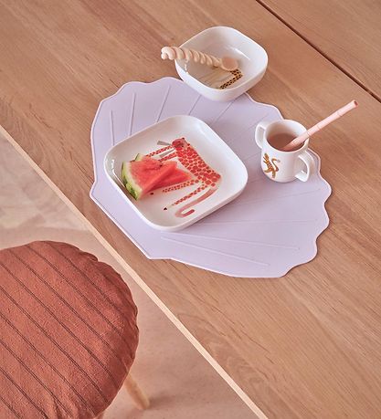 OYOY Dækkeserviet - Silikone - Scallop - Lavender