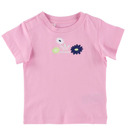 adidas Originals Shortssæt - Flower Print - True Pink