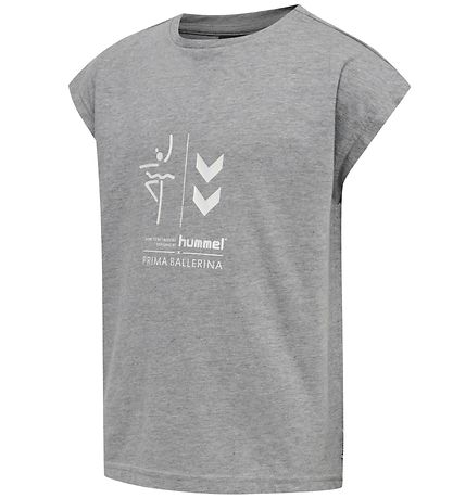 Hummel T-shirt - hmlPrima Bee - Gråmeleret