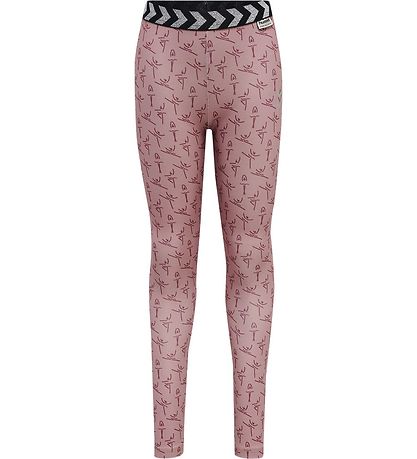 Hummel Leggings - hmlPrima Bee Pirouette - Woodrose