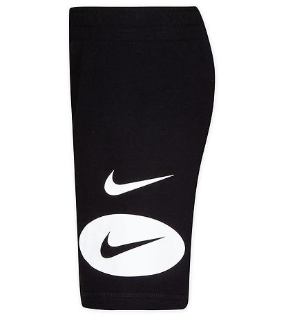 Nike Shortssæt - T-shirt/Shorts - Swoosh - Sort/Grå