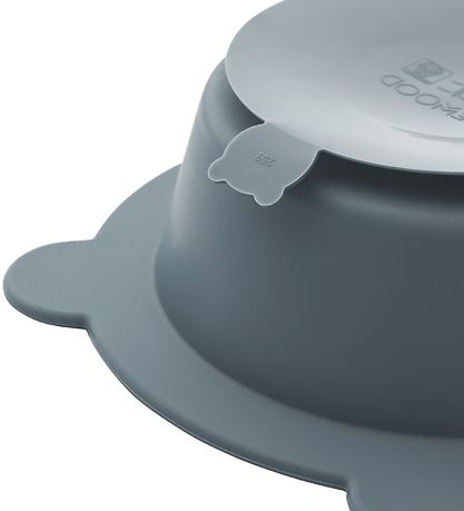 Liewood Skål m. Sugekop - 2-pak - Silikone - Peony - Sea Blue/Wh