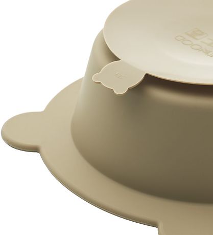 Liewood Skål m. Sugekop - 2-pak - Silikone - Peony - Sandy/Oat M