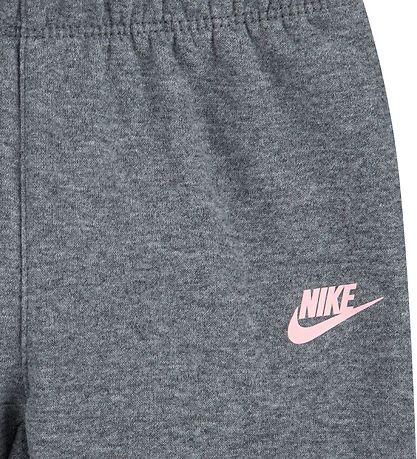 Nike Sweatsæt - Hættetrøje/Sweatpants - Carbon Heather