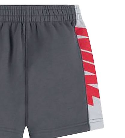 Nike Shortssæt - T-shirt/Shorts - Amplify - Smoke Grey