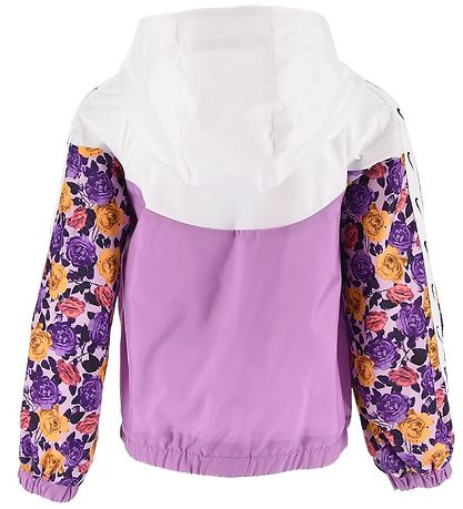Nike Jakke - Floral Windrunner - Hvid/Lilla