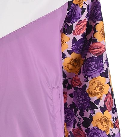 Nike Jakke - Floral Windrunner - Hvid/Lilla