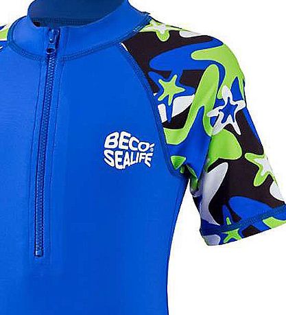BECO Badeheldragt - Sealife - UV 50+ - Blå/Camo
