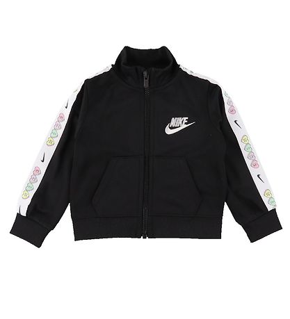 Nike Træningssæt - Cardigan/Bukser - Taping - Sort