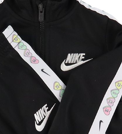 Nike Træningssæt - Cardigan/Bukser - Taping - Sort
