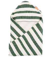 Done By Deer Babyhåndklæde - 70x70 cm - Stripes Green