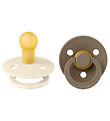 BIBS Colour Schnuller - 2er-Pack - Gr. 1 - Rund - Ivory/Dark Oak