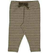 Wheat Bukser - Manfred - Heather Green Stripe
