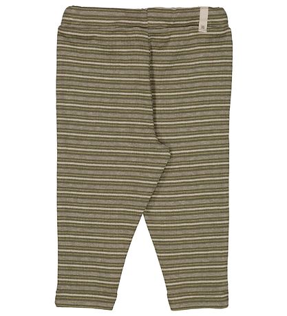 Wheat Bukser - Manfred - Heather Green Stripe