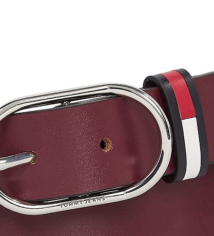 Tommy Hilfiger Bælte - Oval - Burgundy
