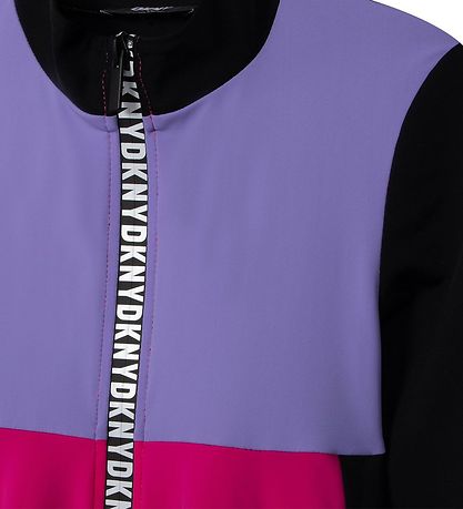DKNY Kjole -Sort m. Pink/Lilla