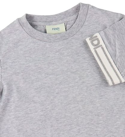 Fendi T-shirt - Gråmeleret m. Hvid