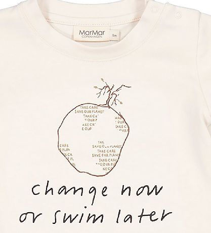 MarMar T-shirt - Charity - Off White m. Print