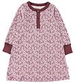 Katvig Natkjole - Bordeaux m. Æbler