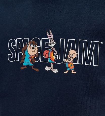 Hummel Hættetrøje - hmlSpace Jam Cuatro - Navy m. Print