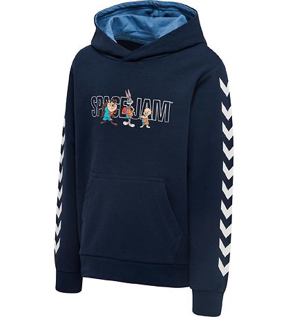Hummel Hættetrøje - hmlSpace Jam Cuatro - Navy m. Print