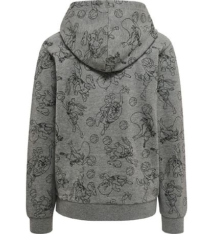 Hummel Hættetrøje - hmlSpace Jam Cuatro - Gråmeleret