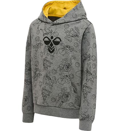 Hummel Hættetrøje - hmlSpace Jam Cuatro - Gråmeleret