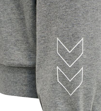 Hummel Hættetrøje - hmlBoxline - Gråmeleret