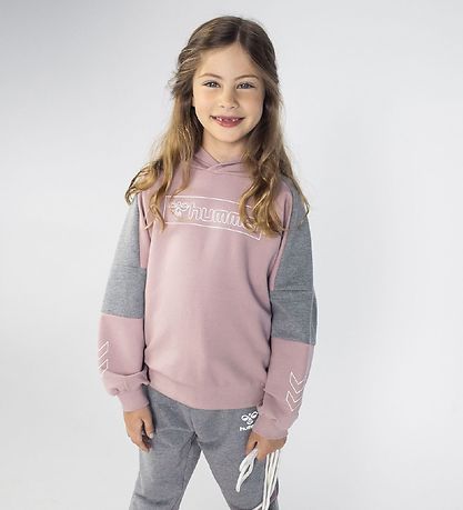 Hummel Hættetrøje - HMLBoxline - Woodrose