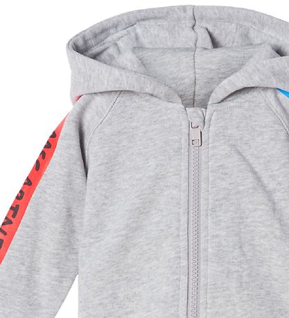Stella McCartney Kids Sweatsæt - Gråmeleret m. Rød/Blå Blyant