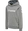 Hummel Hættetrøje - hmlBox - Gråmeleret