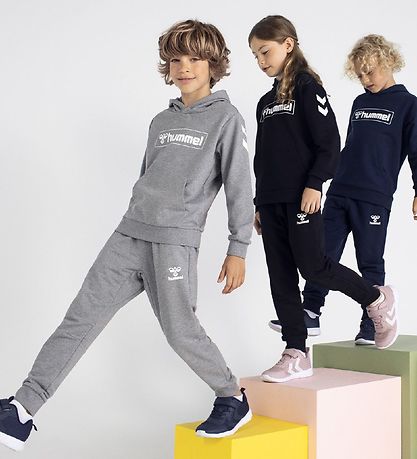 Hummel Hættetrøje - hmlBox - Gråmeleret