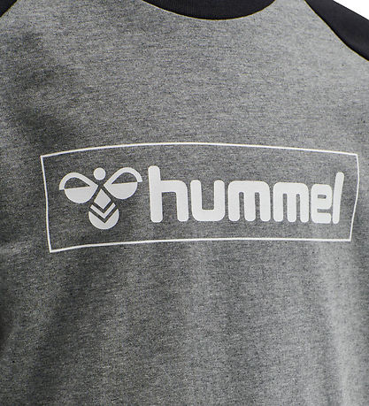 Hummel Bluse - hmlBOX - Sort/Grå