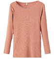 Name It Bluse - Rib - Noos - NmfKab - Café Au Lait